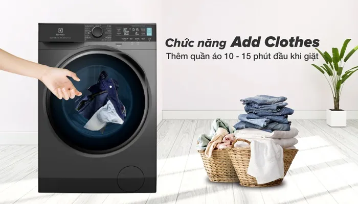 Add clothes thêm quần áo ngay cả khi đang giặt